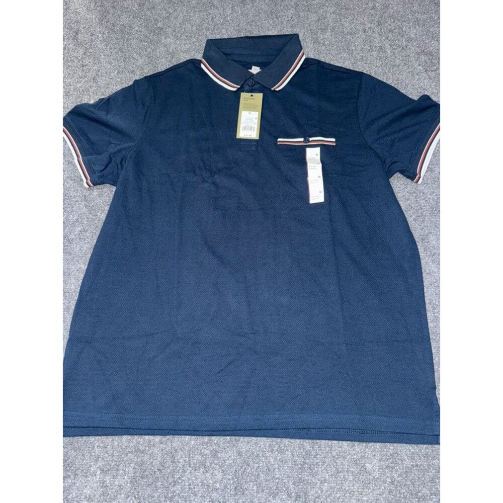 Goodfellow & Co. Navy Textured Polo Shirt